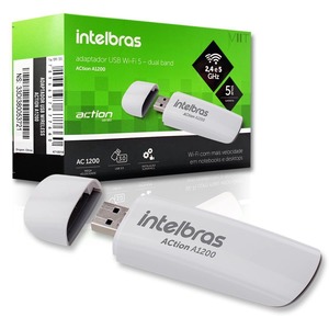 ADAPTADOR WIRELESS USB ACTION 3.0 DUAL BAND 1200MBPS- A1200 - 4710018