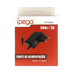 FONTE DE ALIMENTACAO MULTIUSO ENTRADA 110/220VAC SAIDA 5VDC 2A PLUG PINO P4 MARCA IPEGA