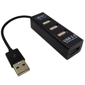 HUB USB 2.0 COM 4 PORTAS, CONEXAO USB VIA CABO - MARCA: KNUP - KP-T110