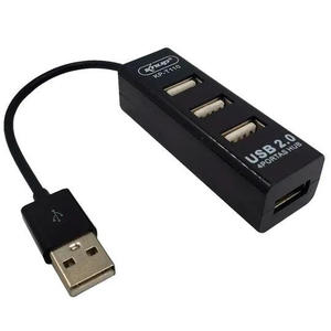 HUB USB 2.0 COM 4 PORTAS KNUP USB VIA CABO KP-T110