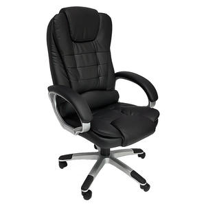 CADEIRA PRESIDENTE ELEGANT EM PU GIRATORIA PRETO (MOCH-A800/BK)