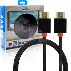 CABO DE AUDIO E VIDEO HDMI X HDMI COMPRIMENTO 10M - MARCA: GRASEP - D-H5200 10M