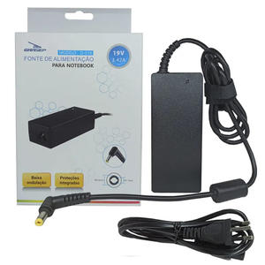 FONTE PARA NOTEBOOK GRASEP D-516 TENSAO 19V 3.42A, POTENCIA 65W