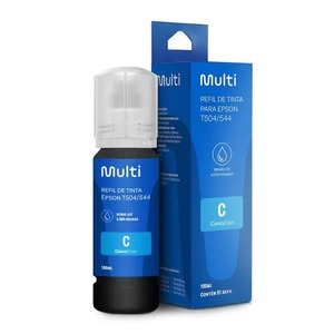 REFIL DE TINTA MULTILASER P/ EPSON T504/544 RF028 100ML - CIANO