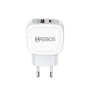 CARREGADOR USB-C(20W) + USB(18W) HS-306