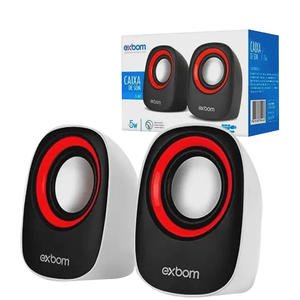 CAIXA DE SOM EXBOM CS-88 NOTEBOOK E SMARTPHONE