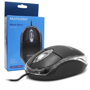 MOUSE CLASSIC BOX OPTICO PRETO USB MO179