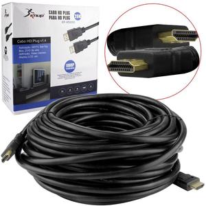 REF: KP-H5000 10M(FL) - CABO DE AUDIO E VIDEO HDMI X HDMI COMPRIMENTO 10M - MARCA: KNUP