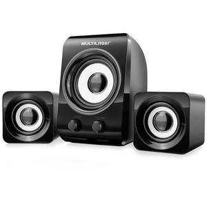 CAIXA DE SOM MULTILASER 14W 2.1 PRETO USB SP172