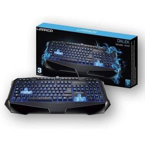 TECLADO PROFISSIONAL WARRIOR GAMER PRETO COM LED USB (05)