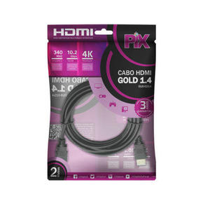 CABO HDMI PIX GOLD 1.4 - 4K ULTRAHD 15P 2 METRO