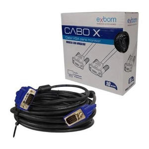 CABO DE MONITOR VGA 10M EXBOM CBX-MVGA100