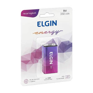 BATERIA REC.ELGIN(9V)250 MAH(BL.COM 1)