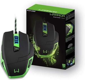 MOUSE WARRIOR GAMER MULTILASER MACRO 3200 DPI MO245