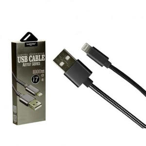 CABO USB LIGHTNING METALIZADO 1M SHINKA-ARTIST SERIES SJX-II-6S