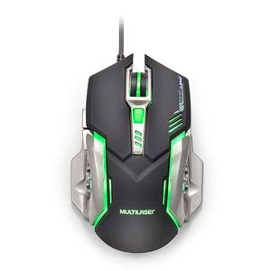 MOUSE GAMER MULTILASER 2400 DPI PRETO E GRAFITE (05)MO269