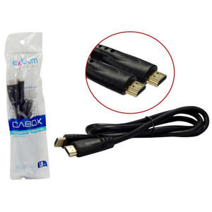 CABO HDMI EXBOM 1M VERSAO1.4 SEM MALHA E SEM FILTRO OD6.8 BLINDADO- CBX-H10SM