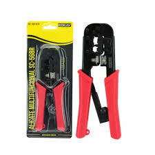 ALICATE P/ CRIMPAR RJ11/ RJ12 / RJ45 - SC568R - COM CATRACA