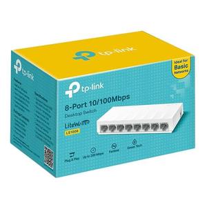 SWITCH TPLINK SF1008D 8 PORTAS 10/100MBPS TL-SF1008D BRANCO