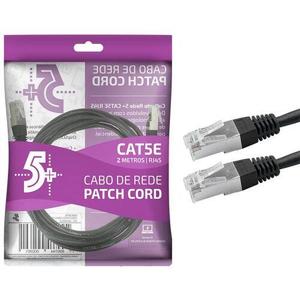 CABO PATCH INFO - PATCH CORD CAT5E FTP - 2M - PRETO