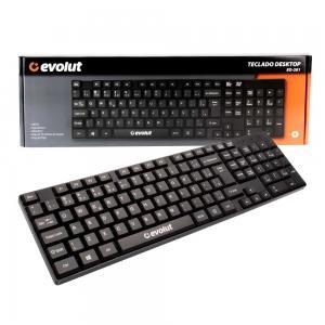 TECLADO COM FIO EVOLUT EO-201