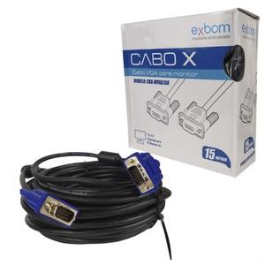 CABO DE MONITOR VGA 3+5 10M CAIXA DISPLAY EXBOM CBX-MVGA100