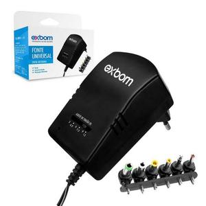 FONTE UNIVERSAL REGULAGEM 26W COM 6 PLUGS BIVOLT EXBOM FNTU-MT26W6