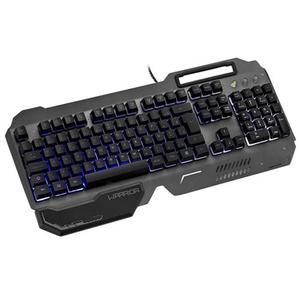 TECLADO MULTILASER WARRIOR RAGNAR GAMER SUPERFICIE EM METAL LED-TC222