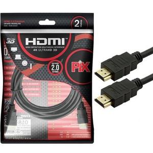 CABO HDMI PIX GOLD 2.0 - 4K HDR 19P 2 METROS