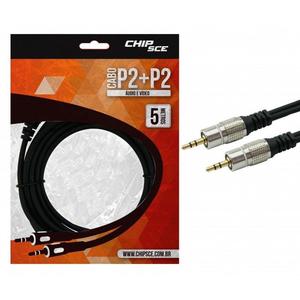 CABO P2 FITZ - P2 + P2 ESTEREO PLUG METAL - 5M