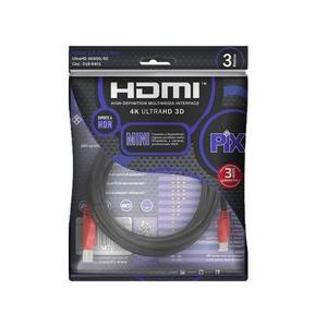 CABO MINI HDMI PIX 2.0 4K HDR 19P 3 METROS