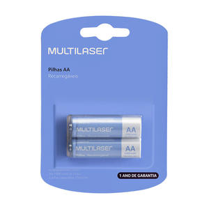 PILHAS RECARREGAVEIS AA (2500MAH) - 2 UNIDADES (05) CB053