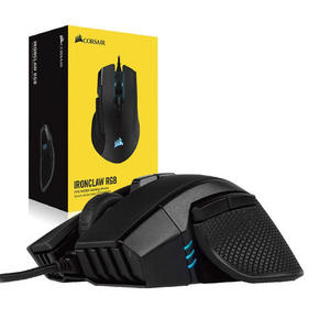 MOUSE GAMER COM FIO CH-9307011-NA IRONCLAW RGB 18000 DPI OPTICO LASER PRETO