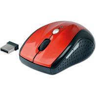 MOUSE C3TECH MW012 SEM FIO NANO RECEPTOR VERMELHO