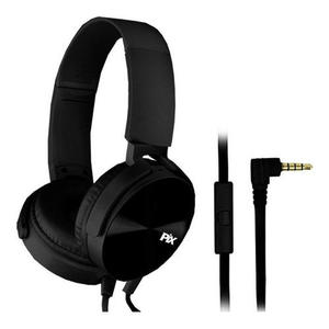 FONE DE OUVIDO PIX ESSENTIAL FLAT COM MICROFONE - PRETO