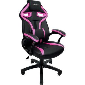 CADEIRA GAMER MX1 GIRATORIA PRETO/ROSA(MGCH-8131/PK)