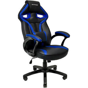 CADEIRA GAMER MX1 GIRATORIA PRETO/AZUL(MGCH-8131/BL)