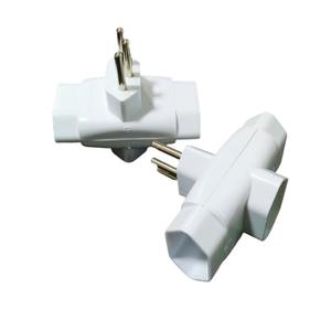 ADAPTADOR UNIV. P/ PLUGUE / BENJAMIN 3 SAIDAS 10A 3 PINOS (2P+T) MOD. FX-6009, MARCA FLEX