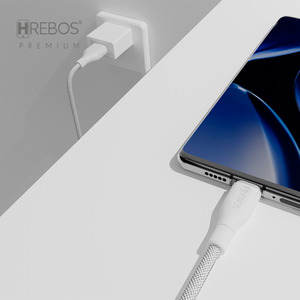 CABO MAGNÉTICO HREBOS PREMIUM CURL FLOW USB/LIGHTNING (IPHONE) PRETO CB-501i 1,2M