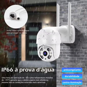 CAMERA ICSEE IP WIFI ROTATIVA A8 FHD COR BRANCO
