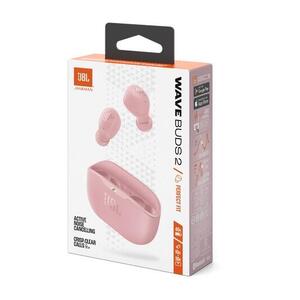 FONE DE OUVIDO JBL WAVE BUDS 2 C/ CANCELAMENTO DE RUÍDO - ROSA